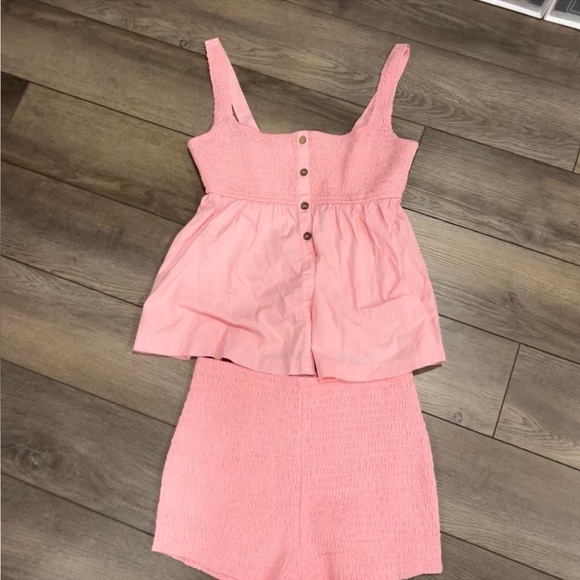 Free People Free-est Rose Pink Zola Short Set Size Small BNWT - Picture 2 of 4